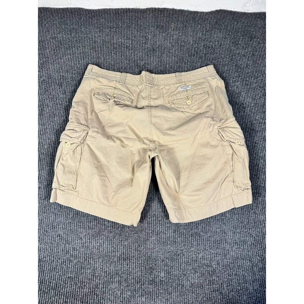 Polo Ralph Lauren Cargo Chino Shorts Mens 42 Khaki Baggy Relaxed Fit 11